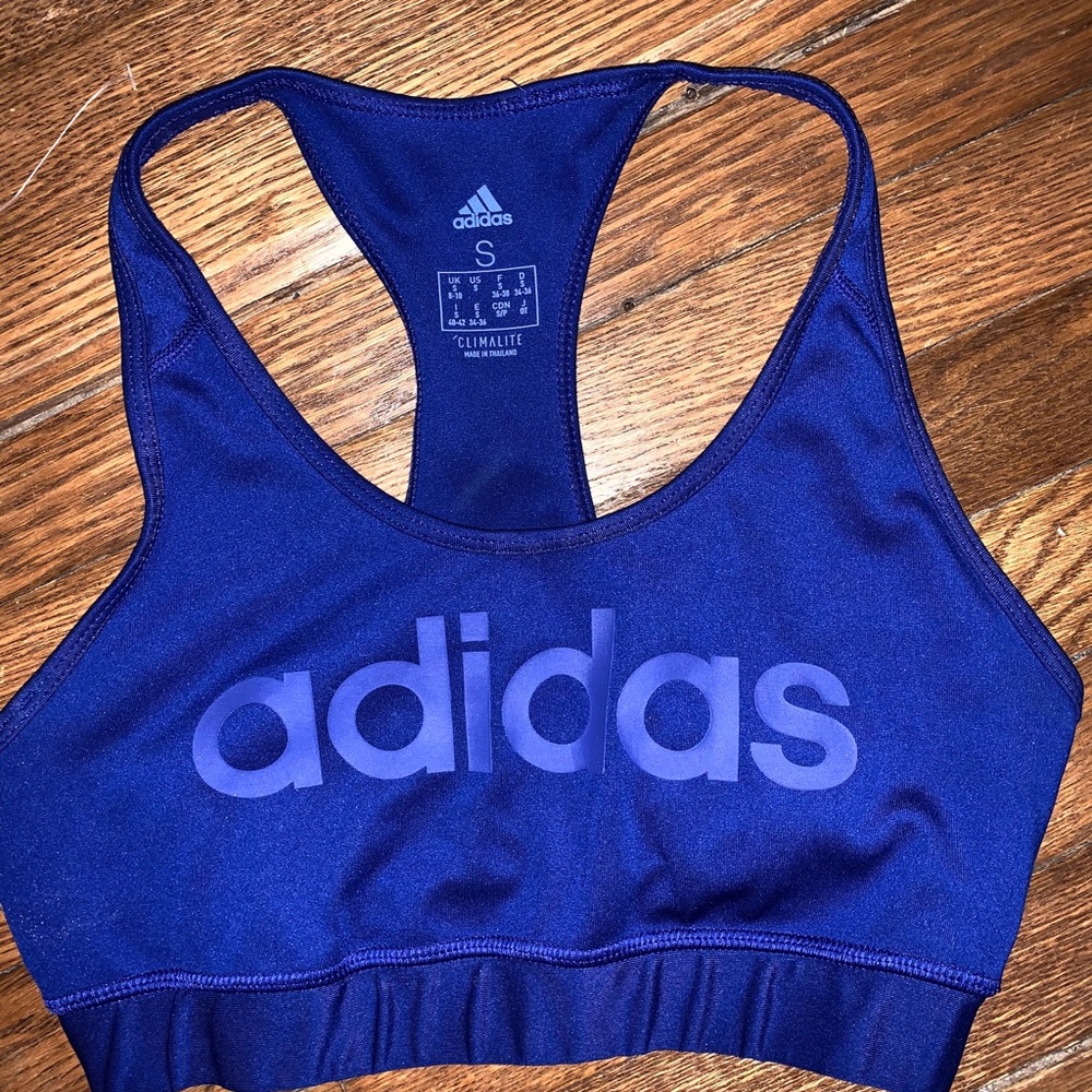 Adidas linear logo sports bra
